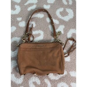 Rebecca Minkoff Mini 5 Zip leather crossbody Bag Brown   #MB